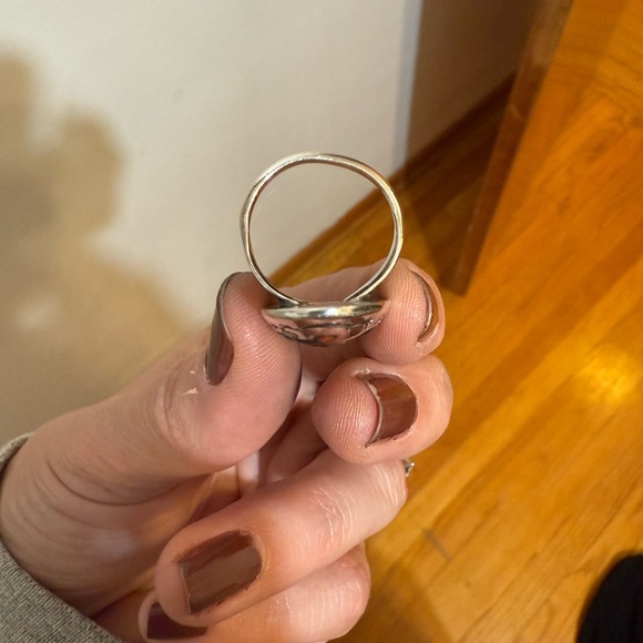 Bird Inlay Silver Ring - Picture 5 of 6